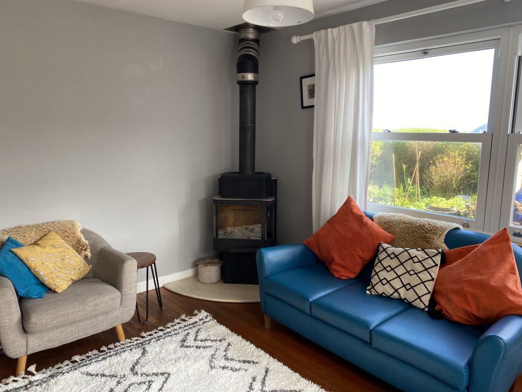 The Hygge living room with woodburner
